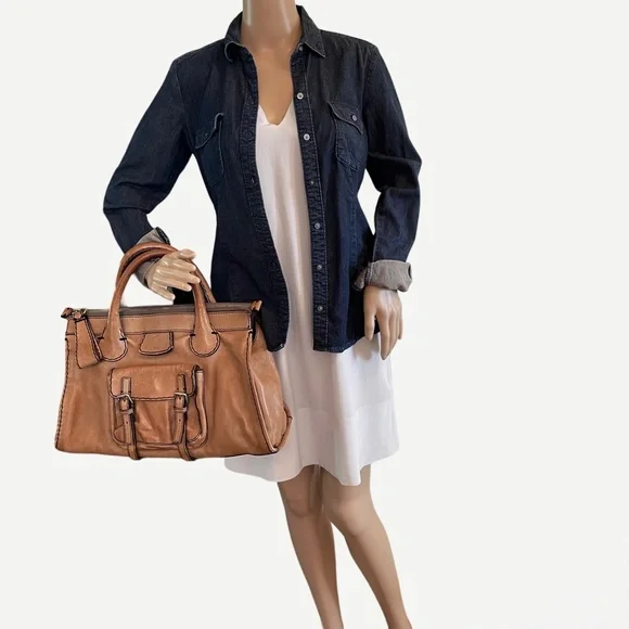Chloe Edith Large Hand Bag Brown Leather - Picture 2 of 14